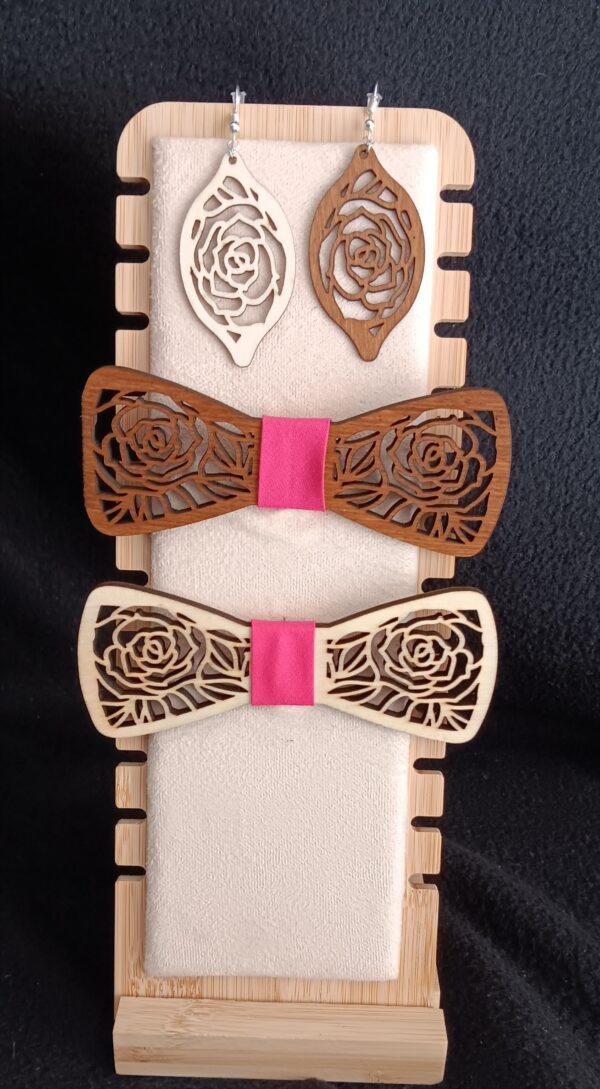 noeud papillon en bois personalisable – Image 12