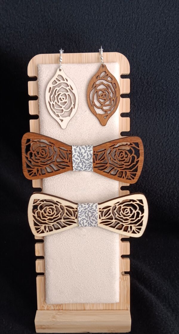 noeud papillon en bois personalisable – Image 16