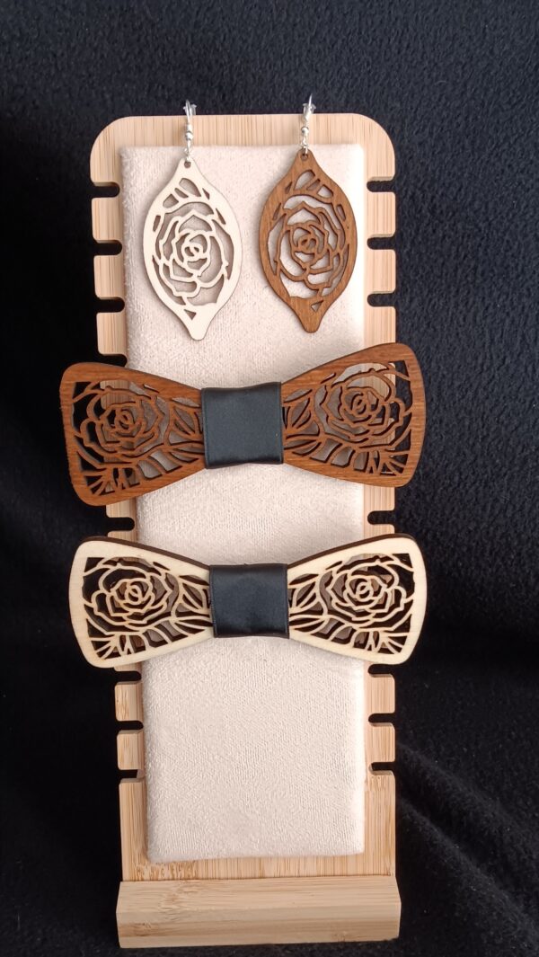 noeud papillon en bois personalisable – Image 22