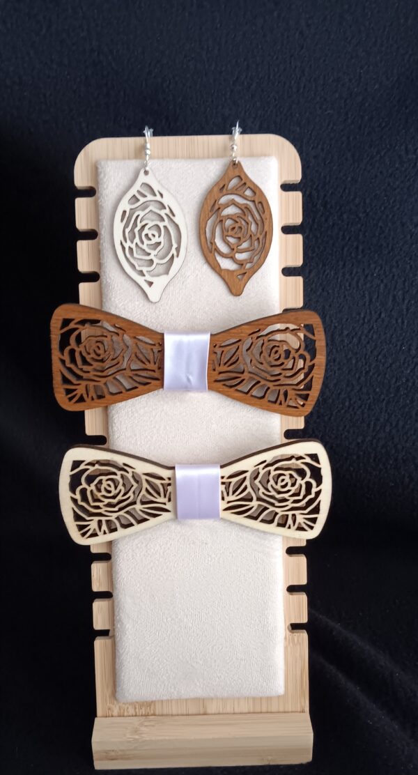 noeud papillon en bois personalisable – Image 24