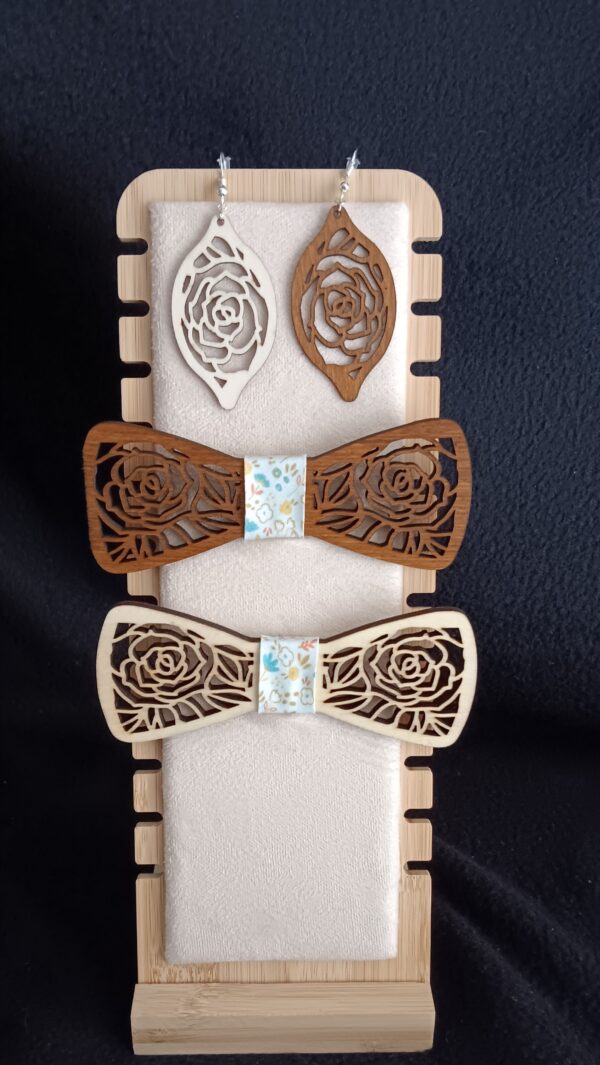 noeud papillon en bois personalisable – Image 25
