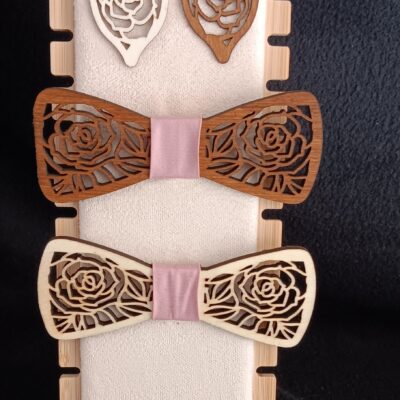 noeud papillon en bois personalisable