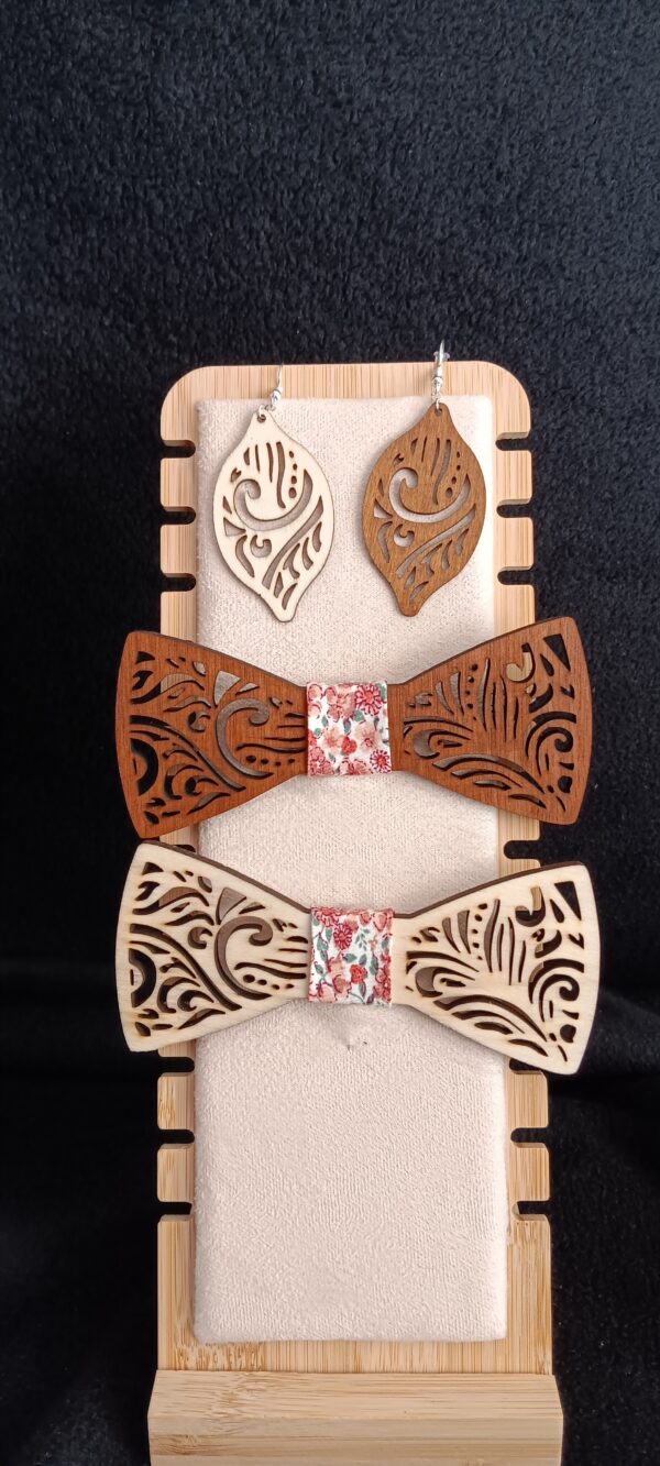 noeud papillon bois personalisable – Image 26