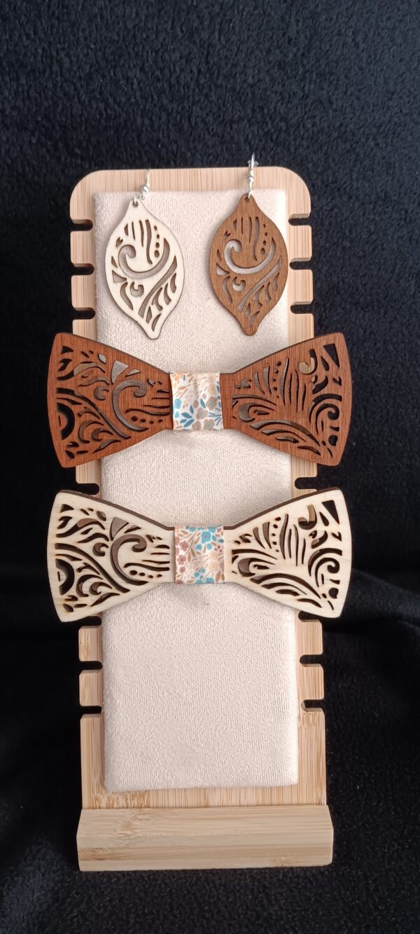 noeud papillon bois personalisable – Image 22