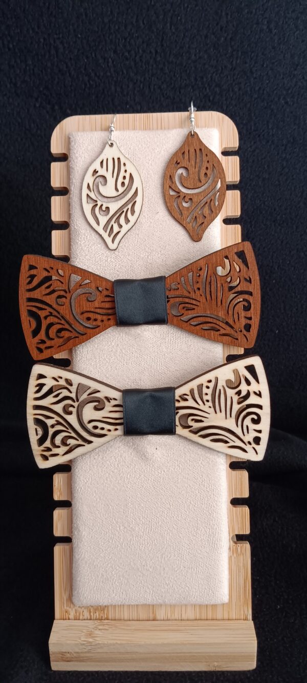 noeud papillon bois personalisable – Image 3