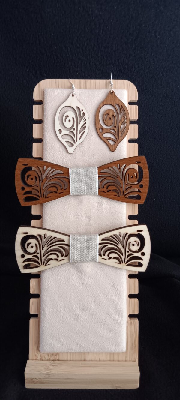 nœud papillon en bois personalisable – Image 26