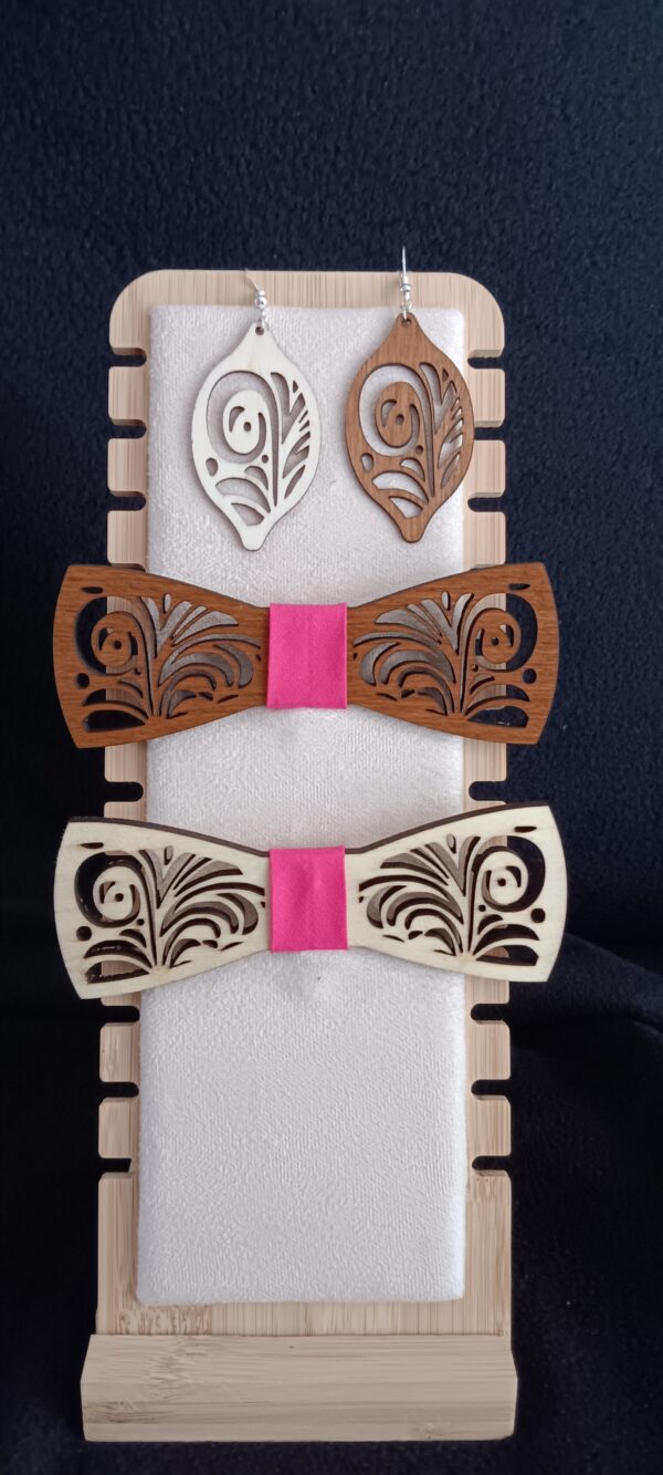 nœud papillon en bois personalisable – Image 25