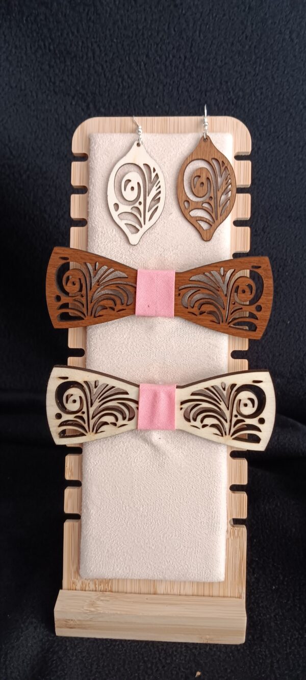 nœud papillon en bois personalisable – Image 21