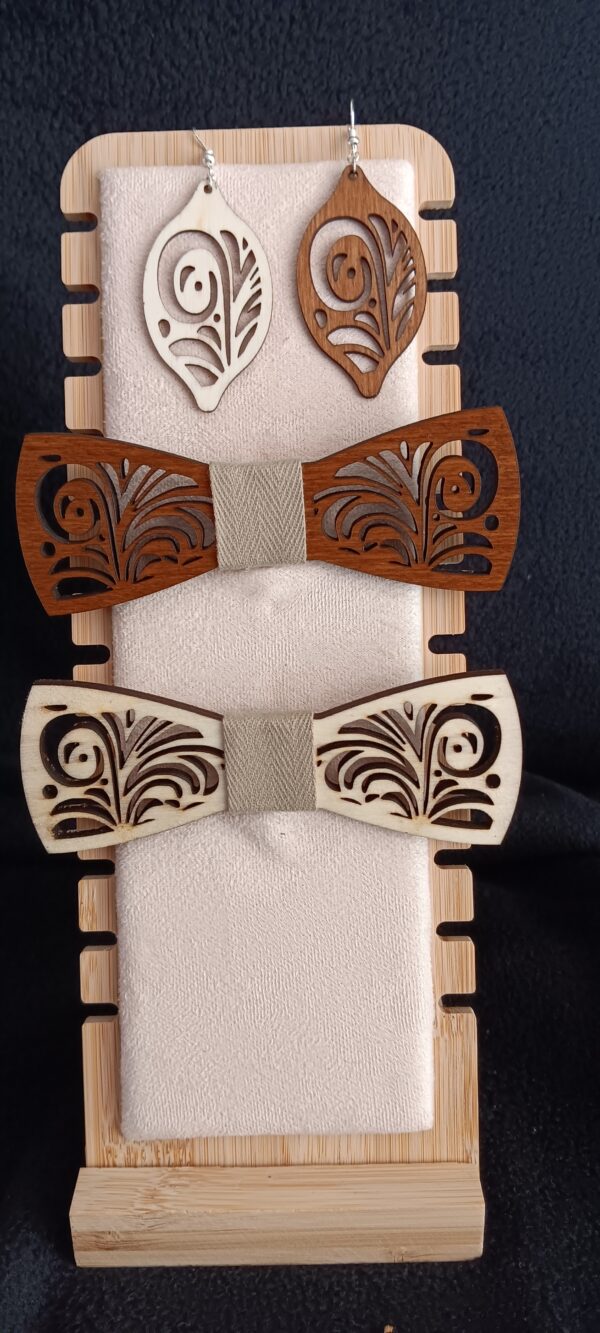 nœud papillon en bois personalisable – Image 19