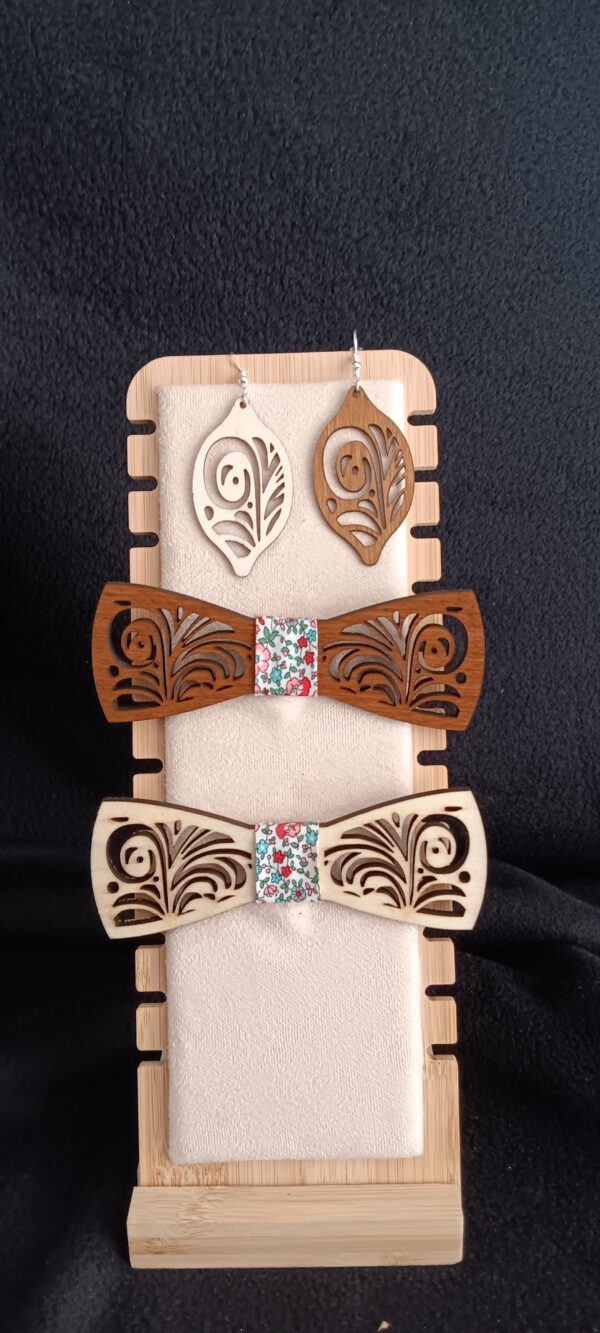 nœud papillon en bois personalisable – Image 13