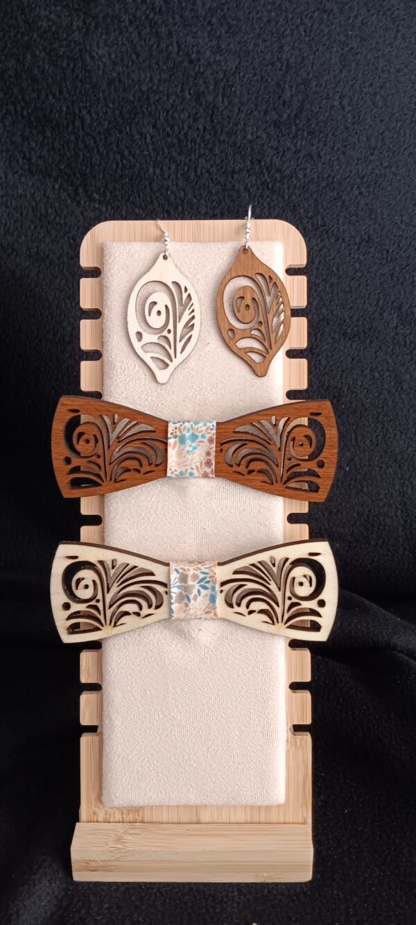 nœud papillon en bois personalisable – Image 12