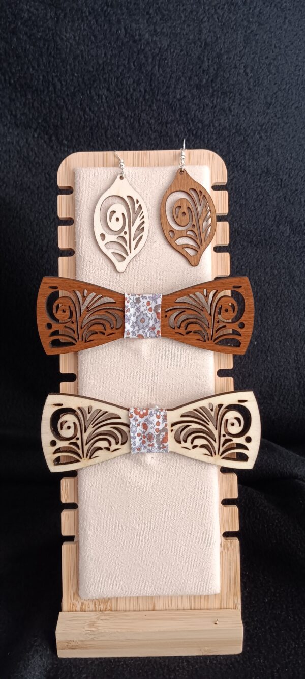 nœud papillon en bois personalisable – Image 11