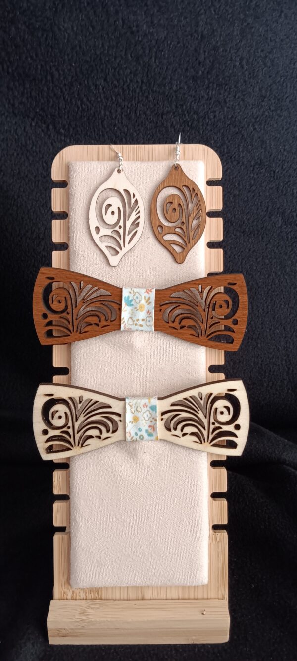nœud papillon en bois personalisable – Image 7