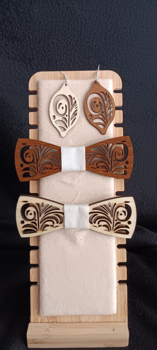 nœud papillon en bois personalisable – Image 4