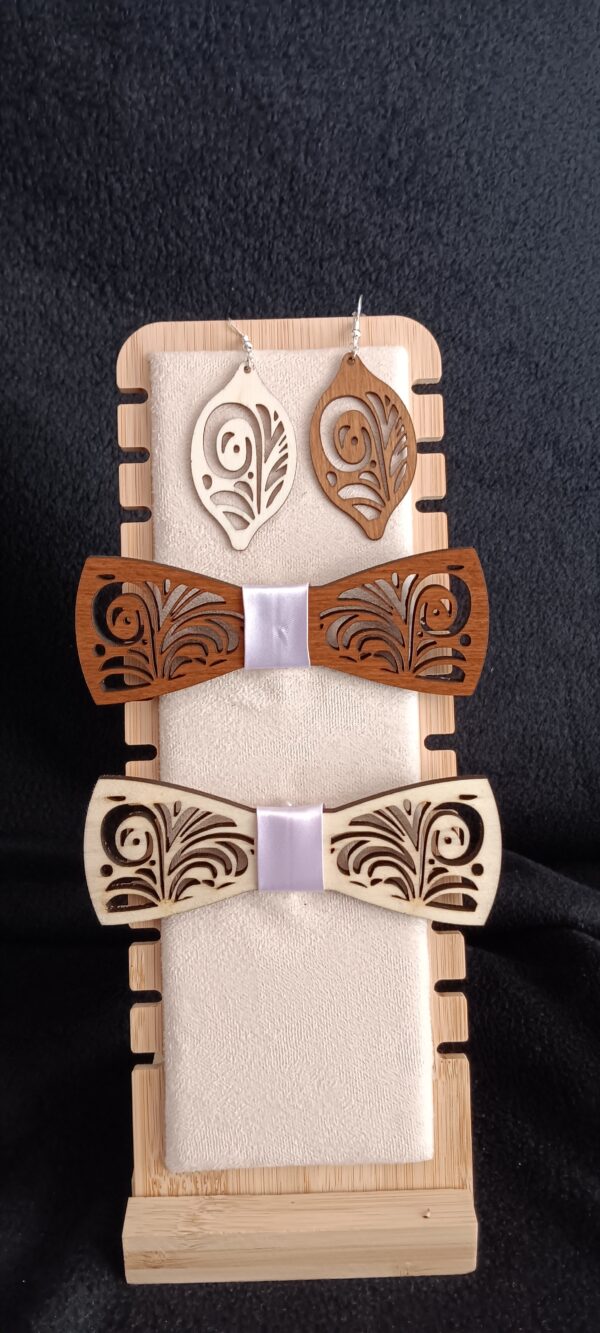 nœud papillon en bois personalisable – Image 3
