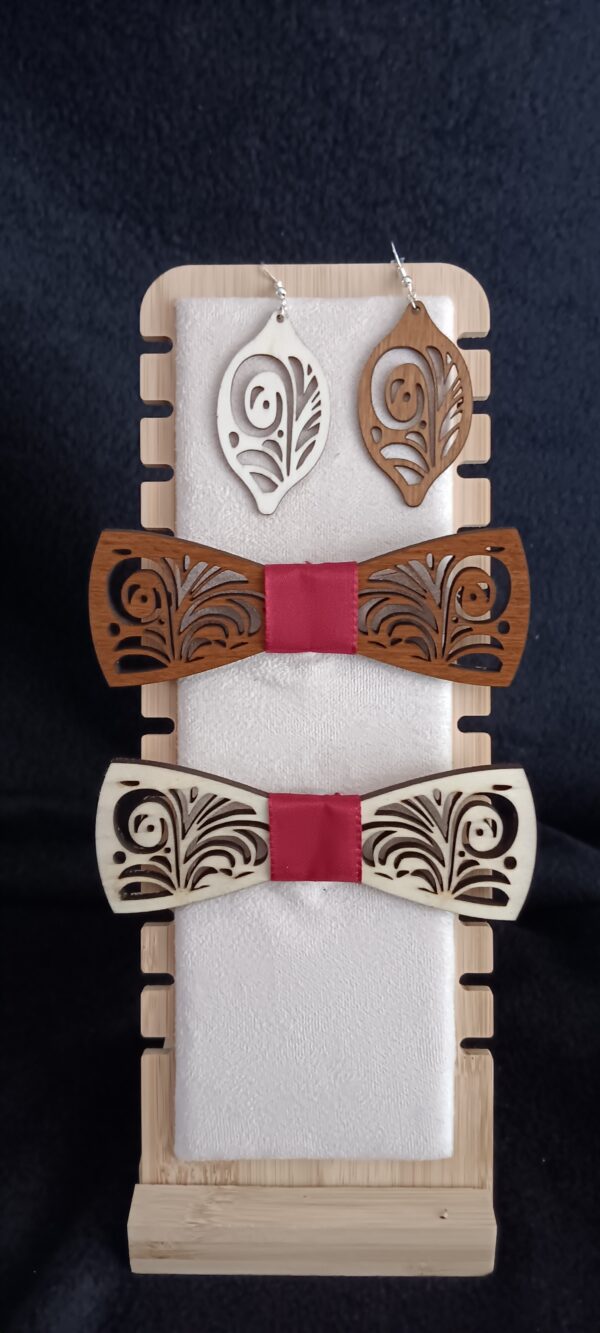 nœud papillon en bois personalisable – Image 2