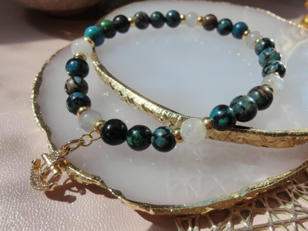 Ancora Bracelet Labradorite et Jaspe Bleu – Image 2