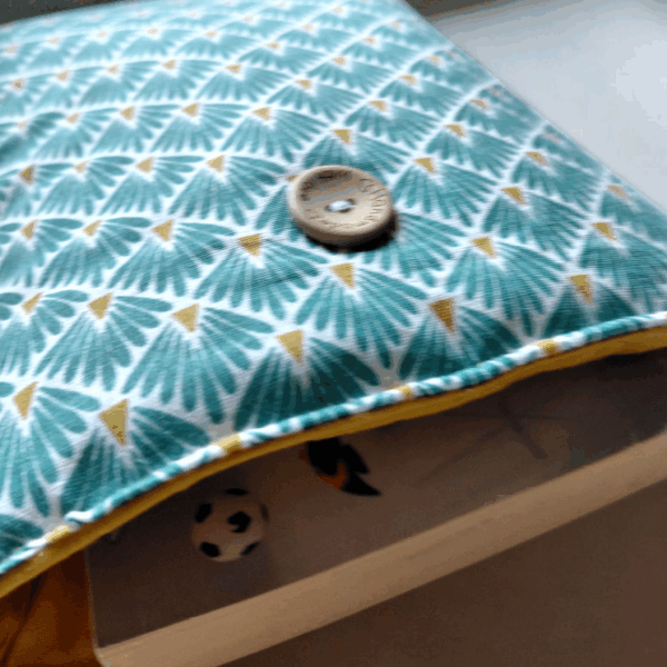 Pochette protège-livre et liseuse en coton Oeko-Tex® – Fait main – Édition limitée – Image 2