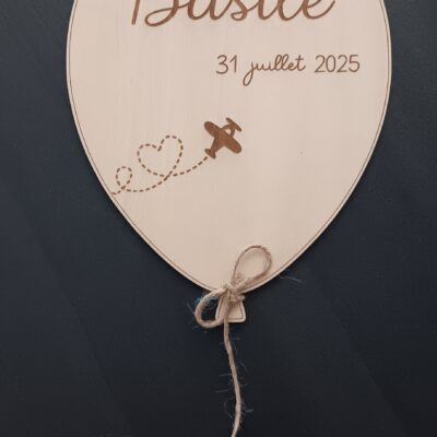 décoration murale ballon personnalisable
