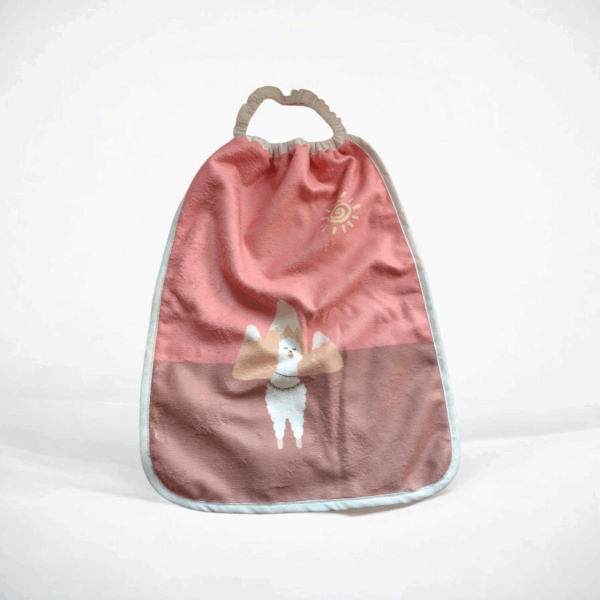 Bavoir maternelle / serviette de table enfant en éponge de bambou 🦙 – Image 2