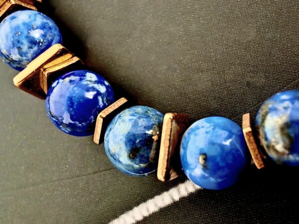 Bracelet Reale - lapis lazuli 6mm – Image 2