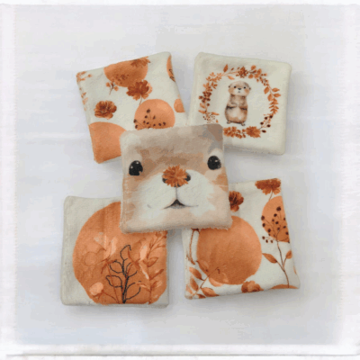 Lot de lingettes lavables en éponge de bambou – 10x10 cm – Fait main – Certifié Oeko-Tex