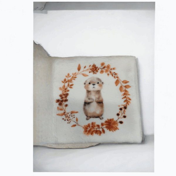 Lot de lingettes lavables en éponge de bambou – 10x10 cm – Fait main – Certifié Oeko-Tex – Image 2