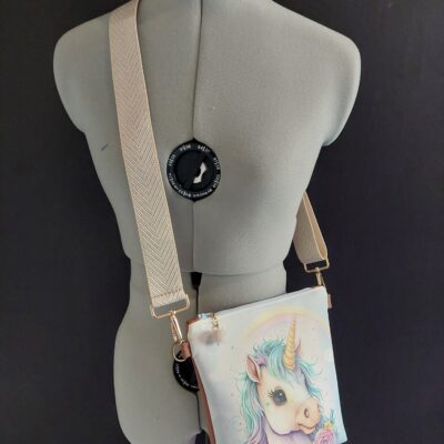 Petite sacoche bandoulière licorne