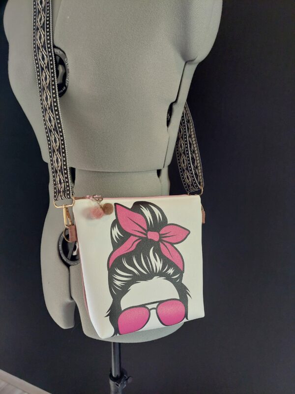 Sac bandoulière fille à lunettes