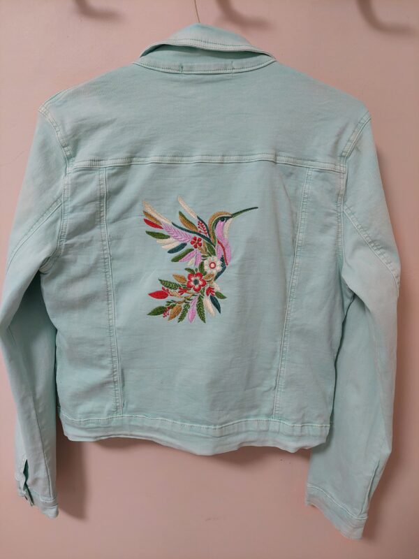 Veste jean customisée