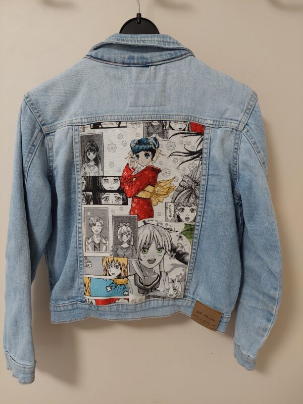 Veste jean customisée manga 10 ans