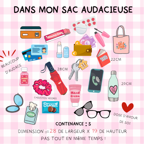 Sac à volant audacieuse vichy noir + rayures colorées – Image 5