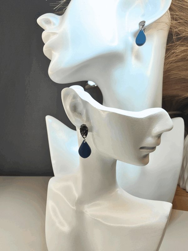 Boucles pendantes "50 Nuances de Gris"