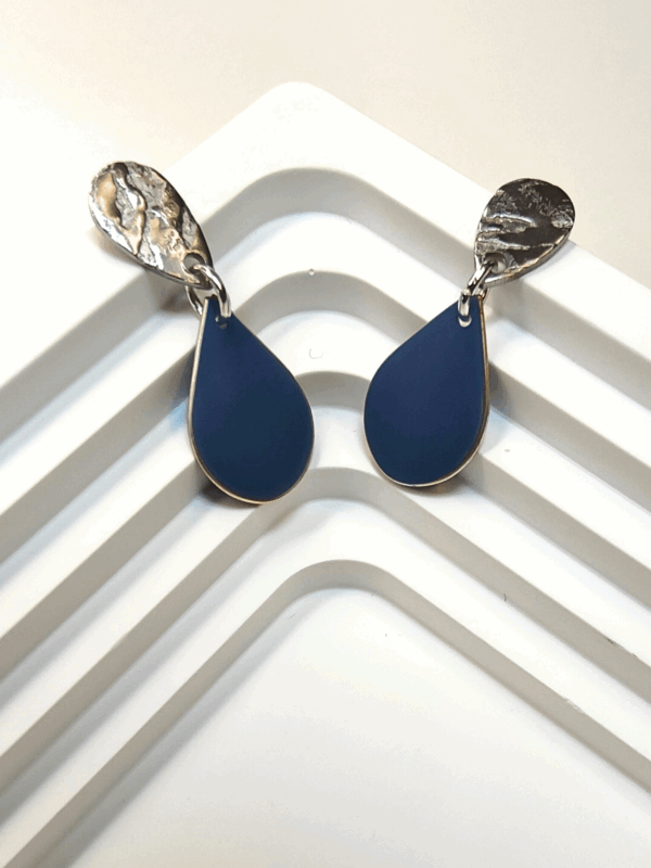 Boucles pendantes "50 Nuances de Gris" – Image 2