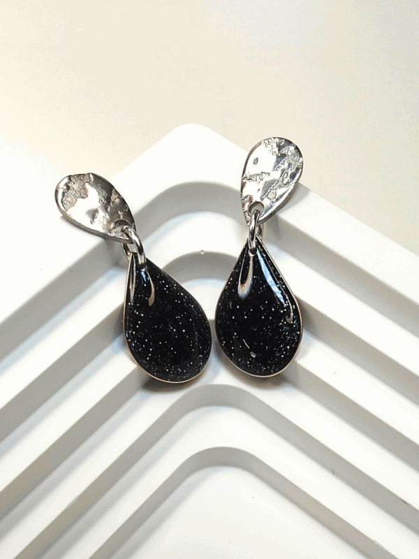 Boucles pendantes "50 Nuances de Gris" – Image 2