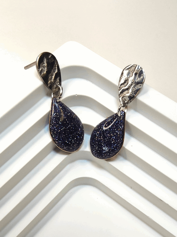 Boucles pendantes "50 Nuances de Gris" – Image 2