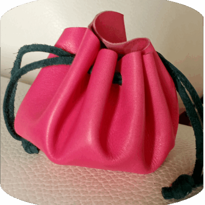 Bourse en cuir souple