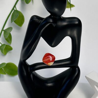 Boucles d’oreilles « Les petits carrés » en pâte polymère, orange