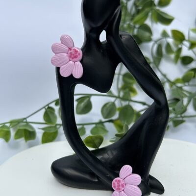 Boucles d’oreilles « Les Floralies 2 » en pâte polymère rose