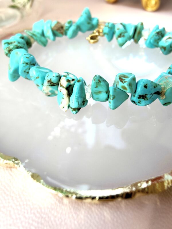 Sirena Bracelet en lépidolite & éclats de opale