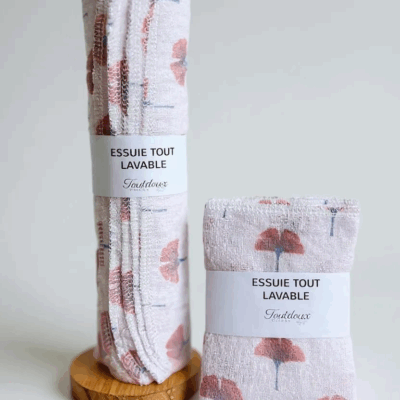 Essuie tout lavable en flanelle