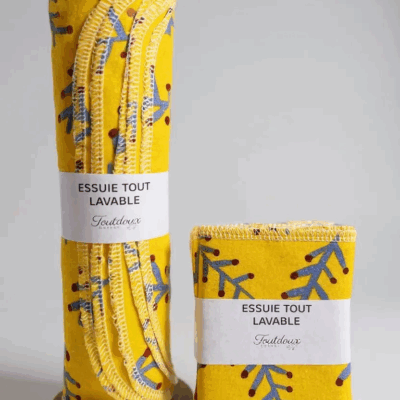 Essuie tout lavable en flanelle