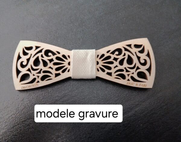 noeud papillon en bois personalisable – Image 32