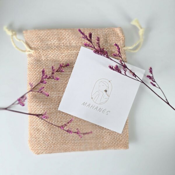 Boucles d'oreilles papier Indien Wax – Image 2