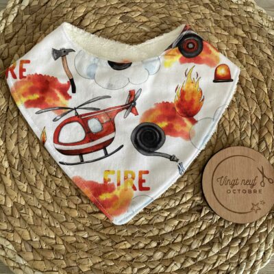 Bavoir bandana - POMPIERS