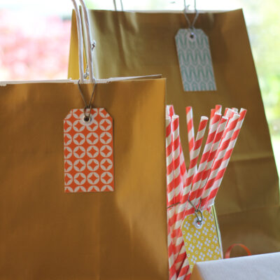 Lot de 6 étiquettes cadeaux