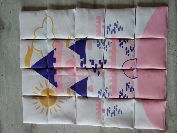 Puzzle double face 20 pieces coton molletonné – Image 2