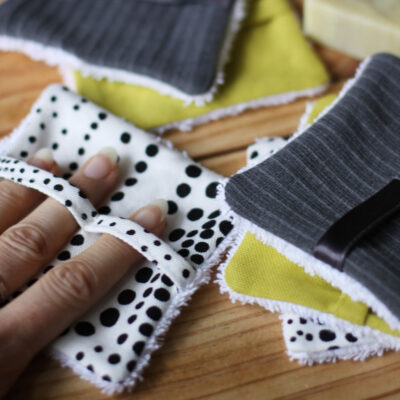 Lot de 6 lingettes lavables