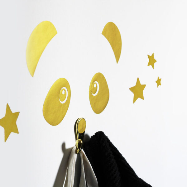 Le sticker Panda et son porte-manteaux