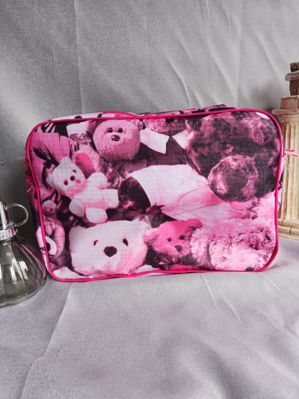 trousse de toilette ourson rose